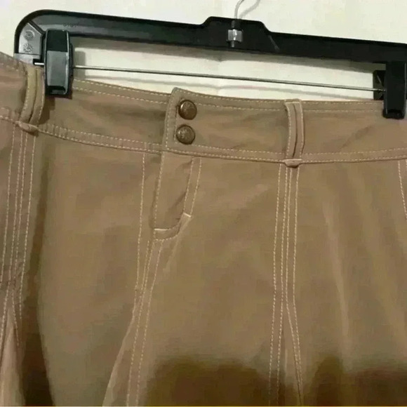 Athleta Women's Skort Brown 4P Pleated Active Skirt Built-In Shorts Performance - Picture 2 of 6